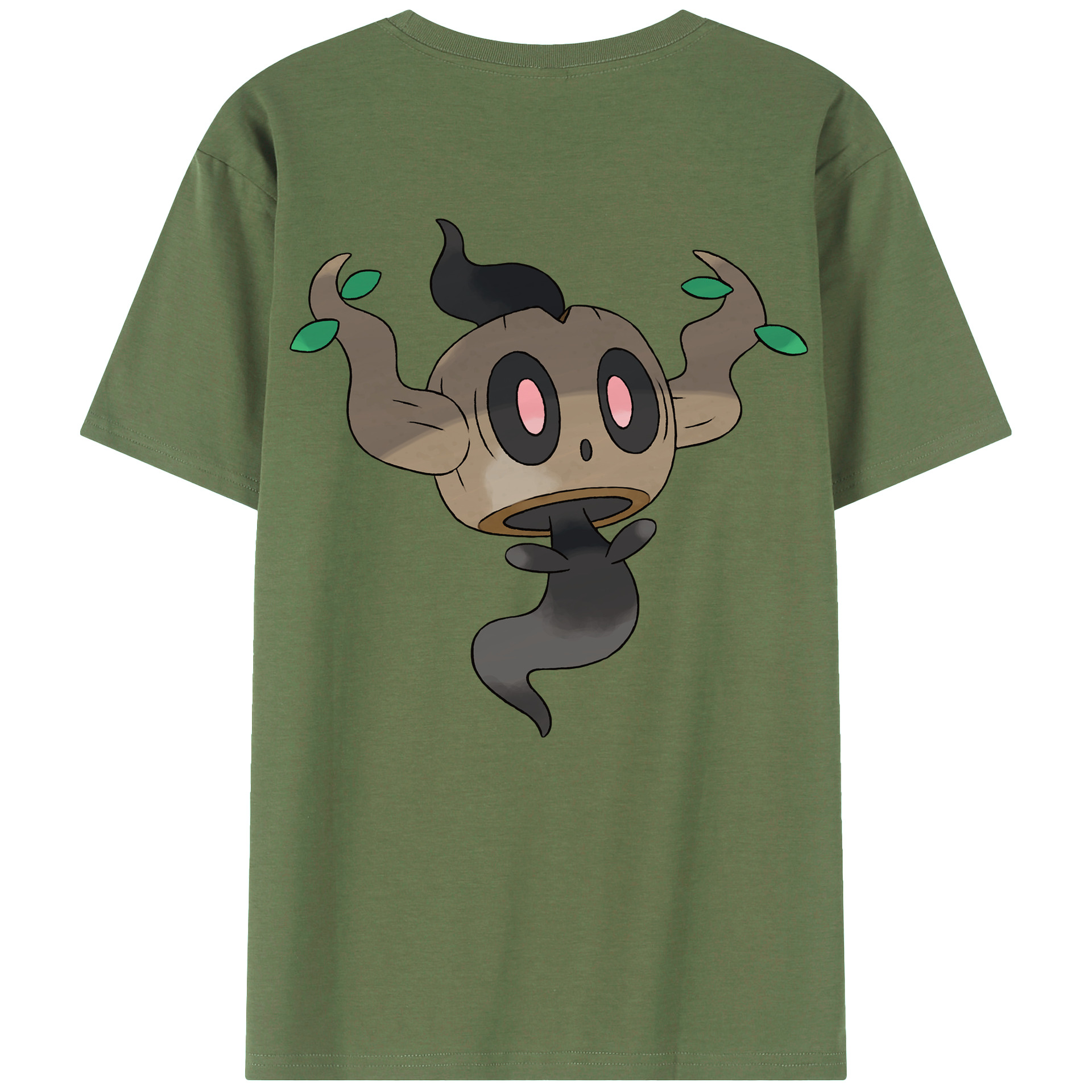 （画像用） ポケットモンスター Pokémon 綿100％ メンズ半袖Tシャツ（バックプリント） 通気性
